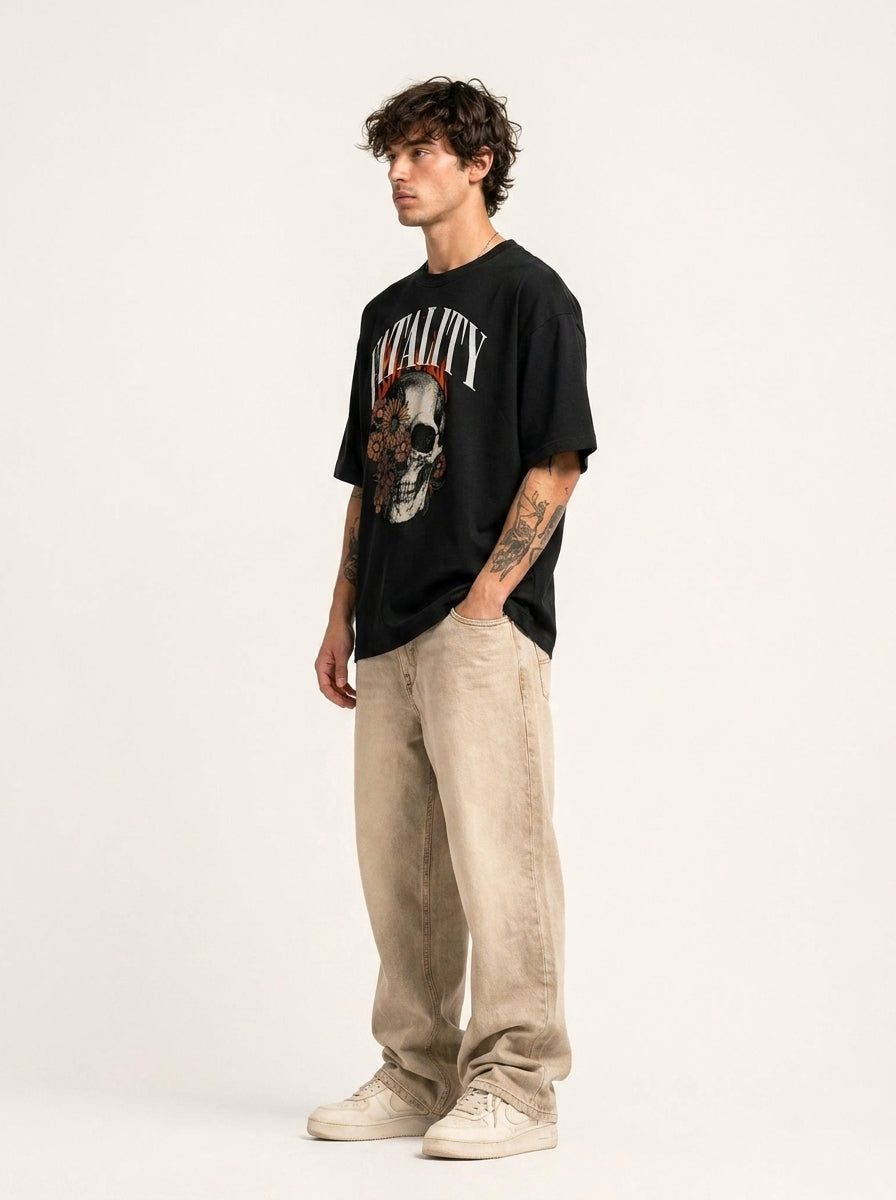 Black Fatality Oversized Tshirt