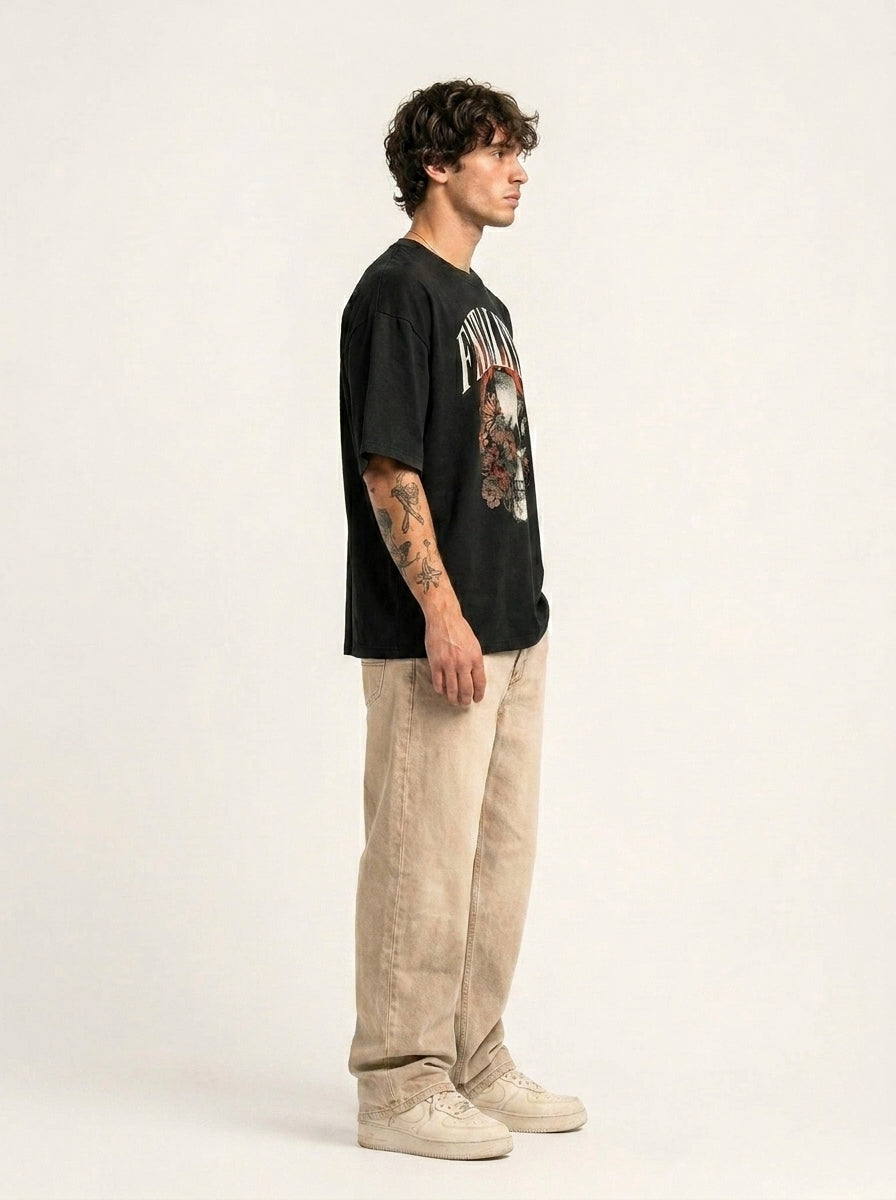 Black Fatality Oversized Tshirt