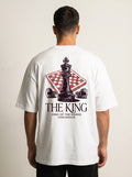 White Chess King Oversized Tshirt