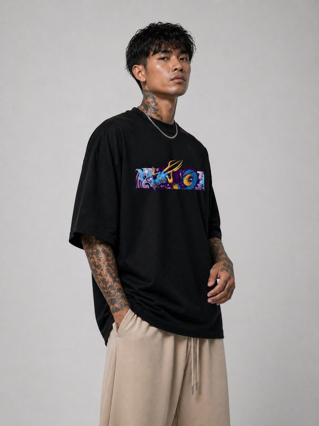 Premium Dragon Graphic Oversized Tshirt