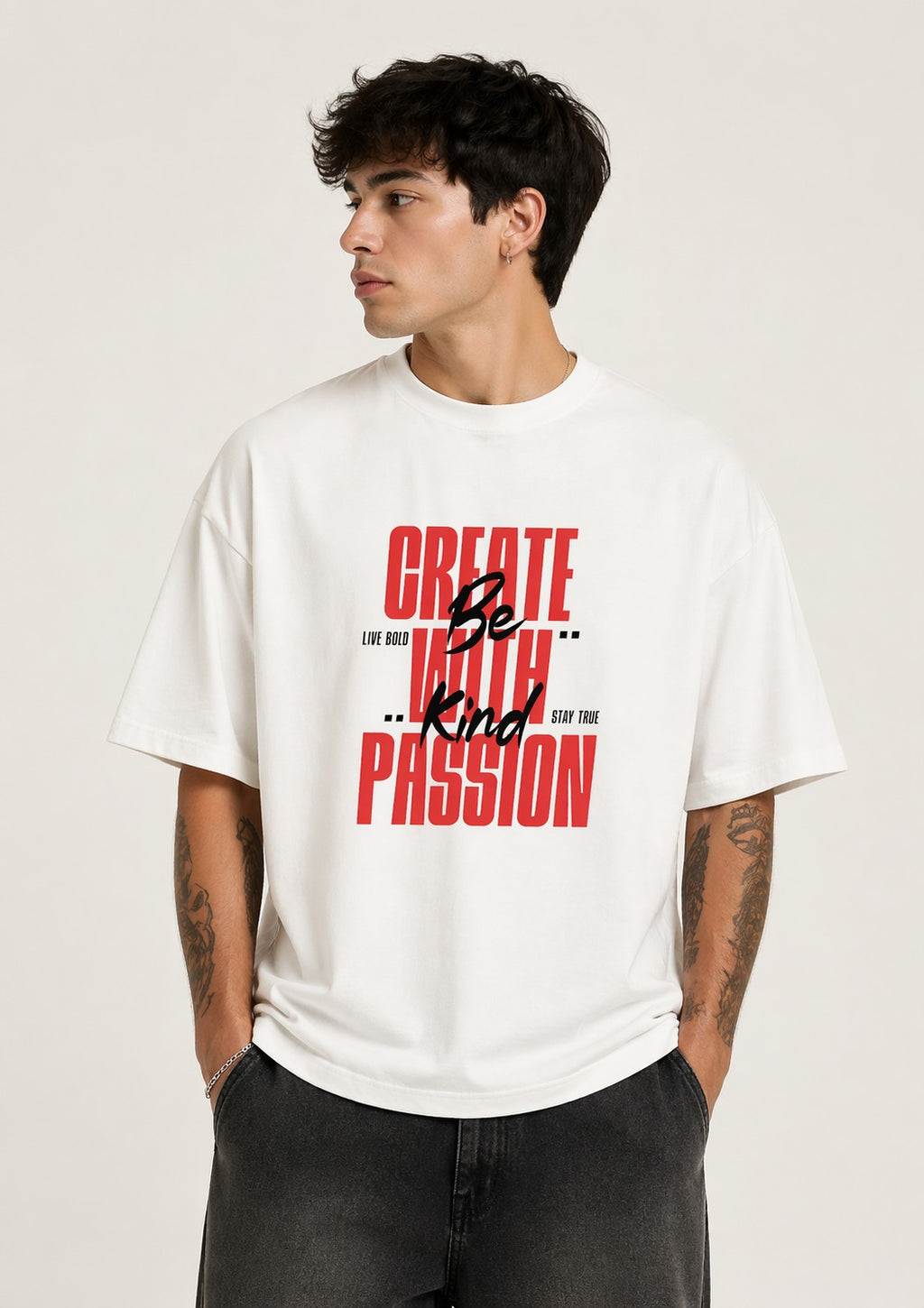 Create With Passion Oversized Tshirt