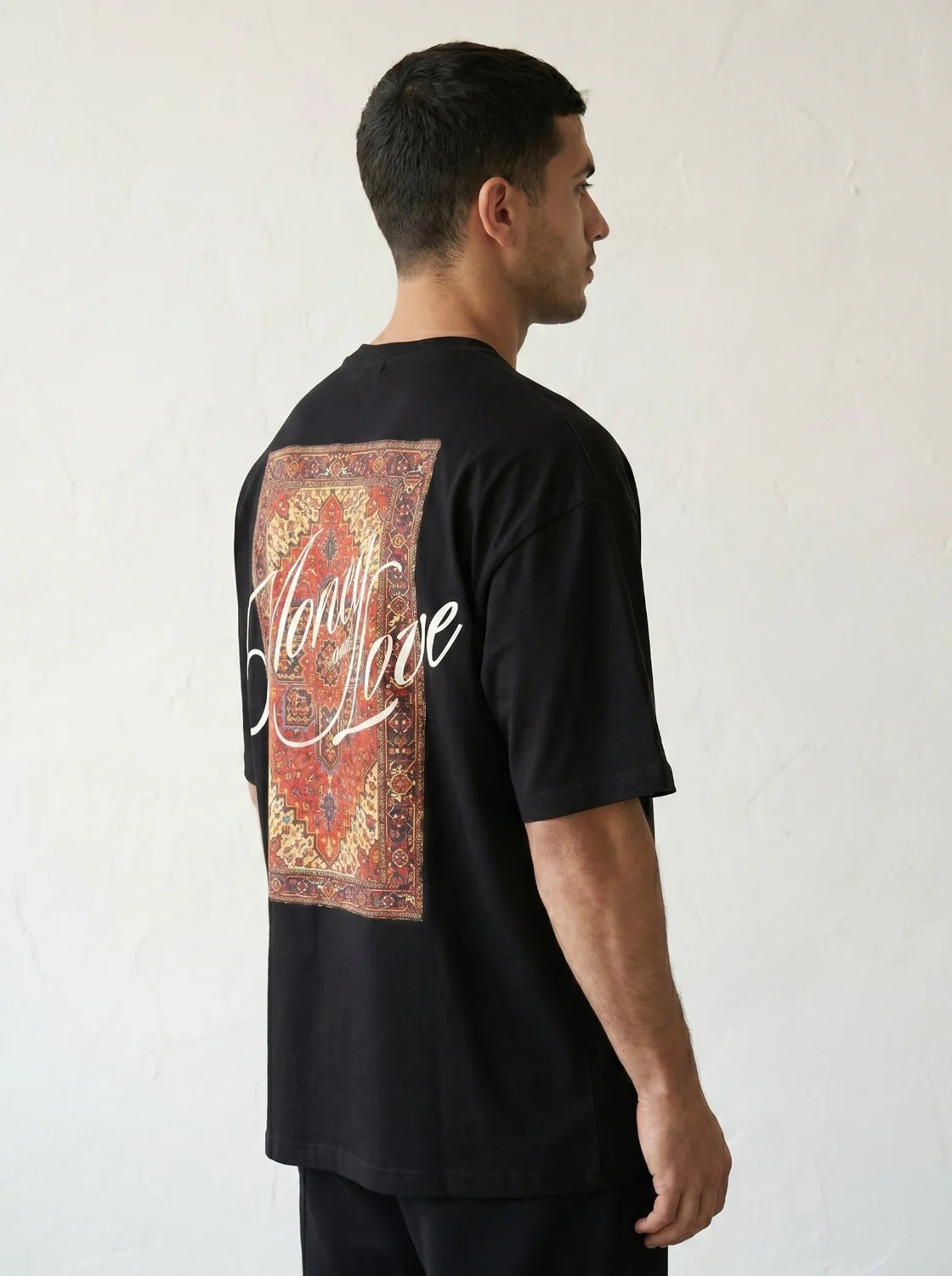 Premium Black Money & Love Oversized Tshirt
