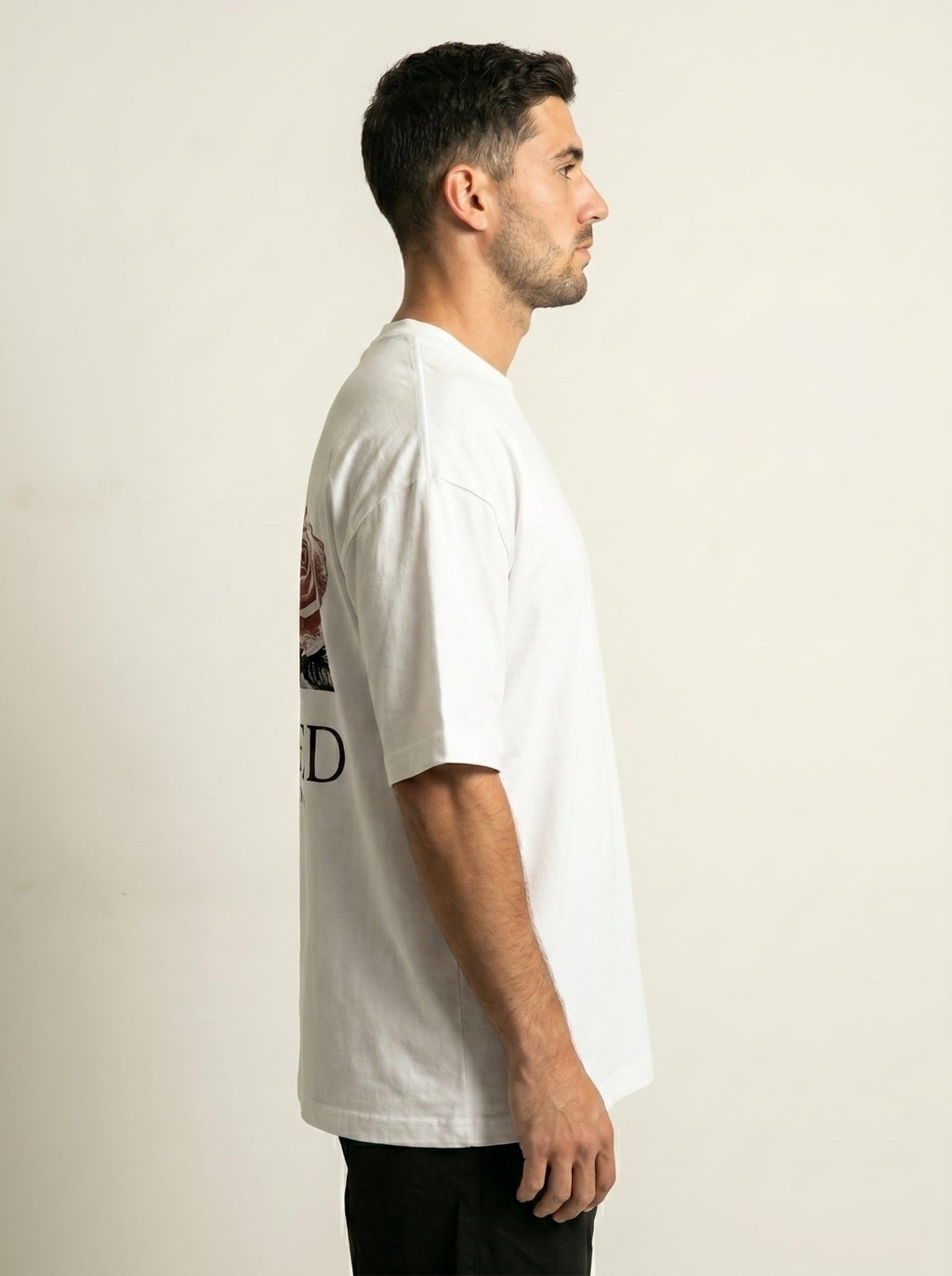 White Chess King Oversized Tshirt