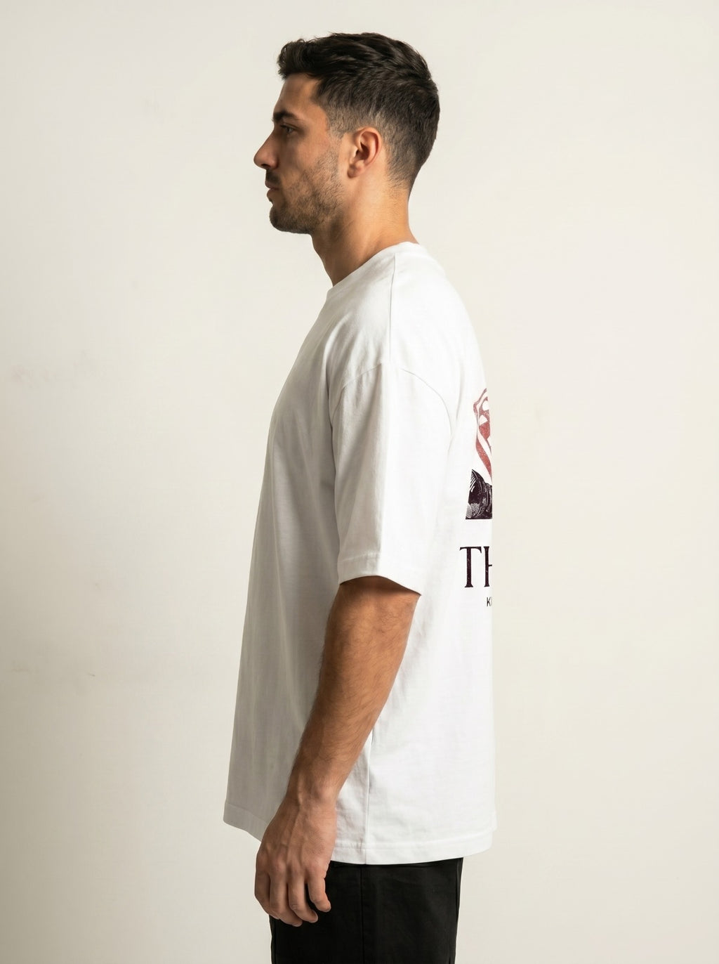 White Chess King Oversized Tshirt