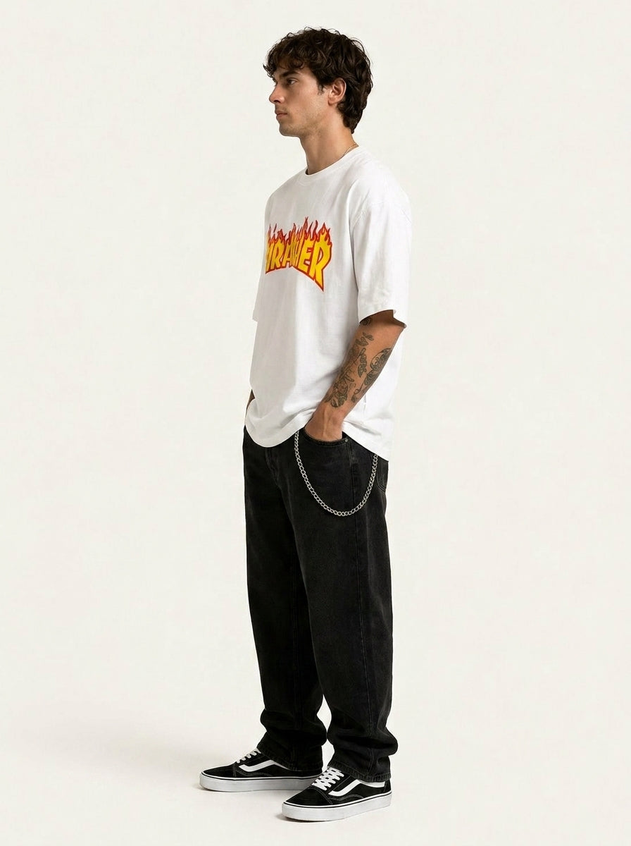 White Thraser Oversized Tshirt